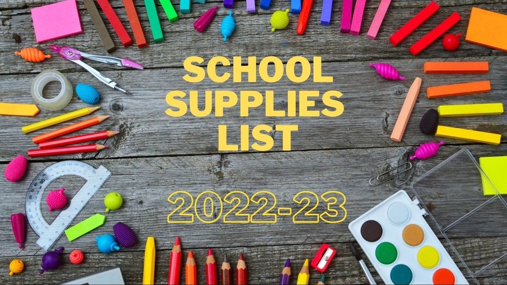 School Supply List (2022-2023)