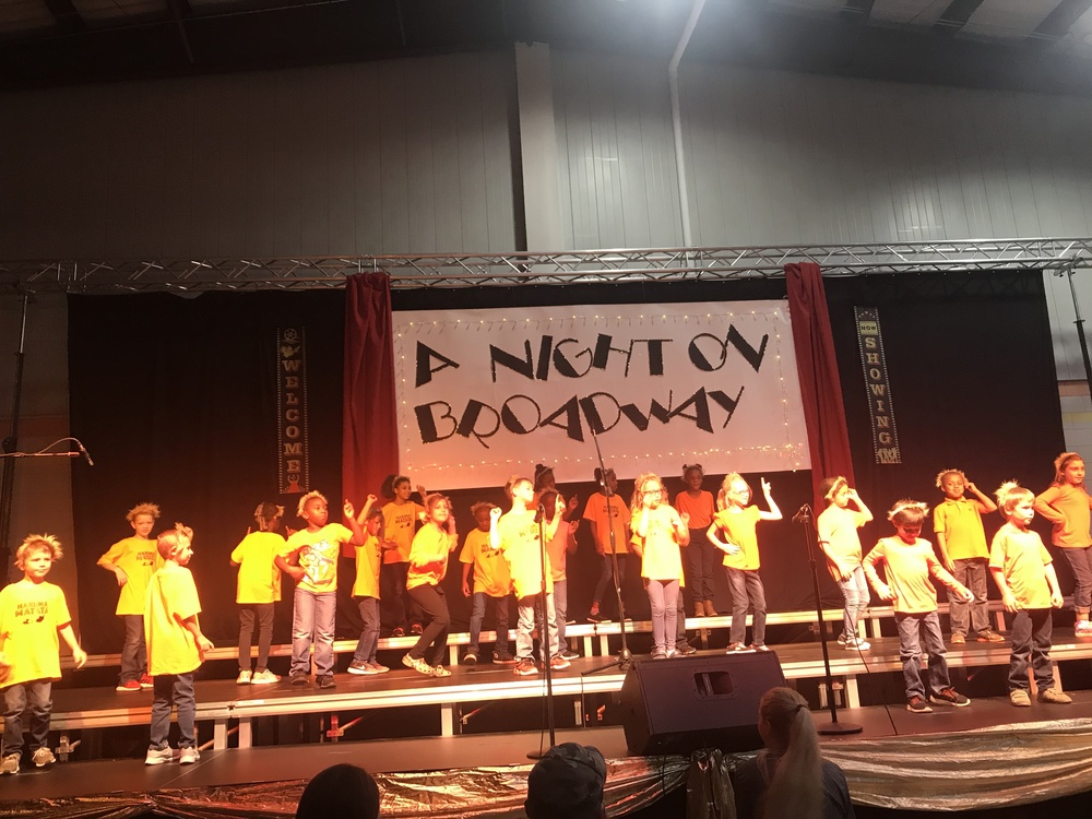 2nd Grade students perform - A Night on Broadway