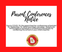 Parent Conferences Scheduled for September 10, 2020 have been canceled.