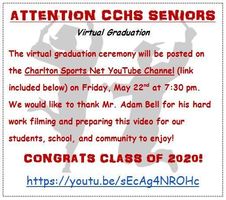 Virtual Graduation - Friday, May 22, 2020 at 7:30 p.m.