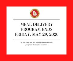 Meal Delivery Program Ends Friday