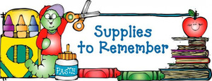Supply list for PreK